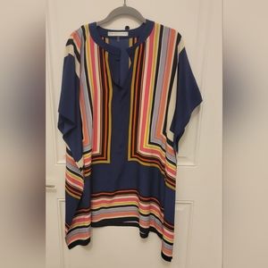 Trina Turk Striped Caftan Dress XS (6-10)